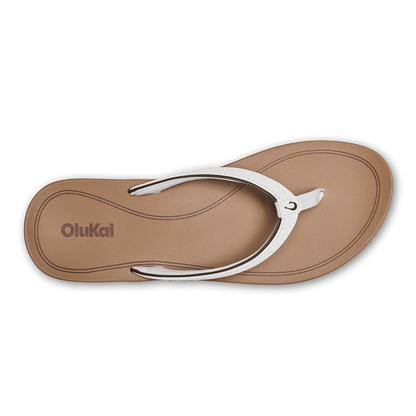 OluKai Value | ‘Uiki Women’s Everyday Beach Sandals - White Sand / Almond