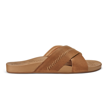 OluKai Essential | Kipe‘a ‘Olu Women‘s Slide Sandals - Sahara