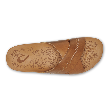 OluKai Essential | Kipe‘a ‘Olu Women‘s Slide Sandals - Sahara