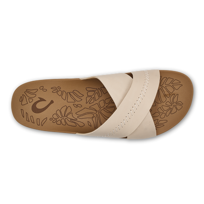 OluKai Deals | Kipe‘a ‘Olu Women‘s Slide Sandals - Puka / Tan