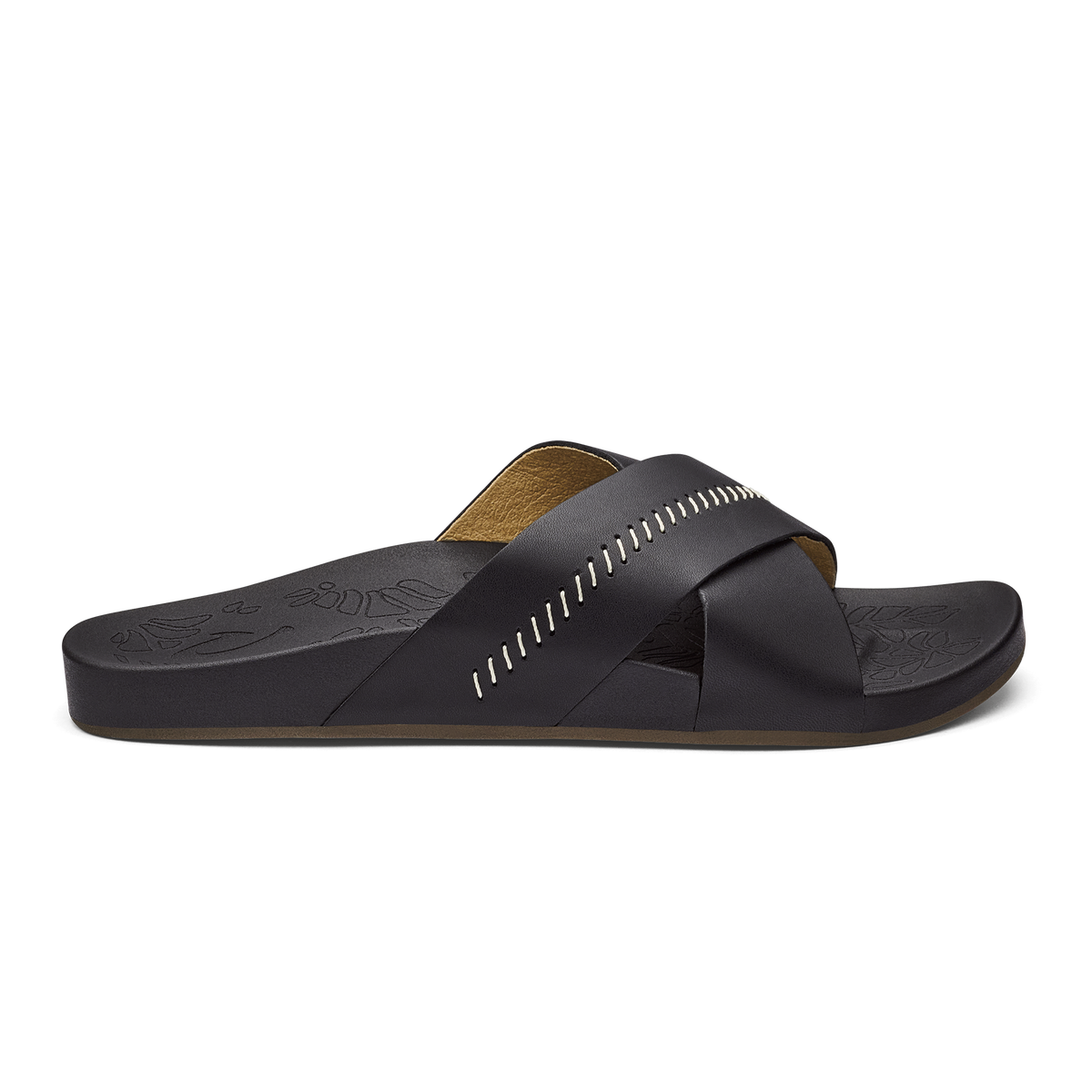 OluKai Customer Favorite | Kipe‘a ‘Olu Women‘s Slide Sandals - Black