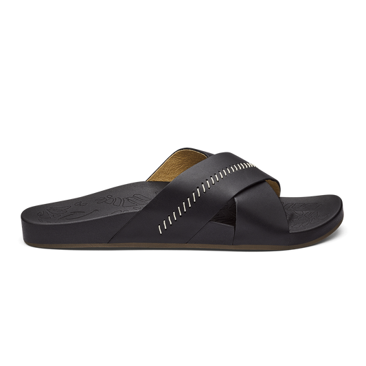 OluKai Customer Favorite | Kipe‘a ‘Olu Women‘s Slide Sandals - Black