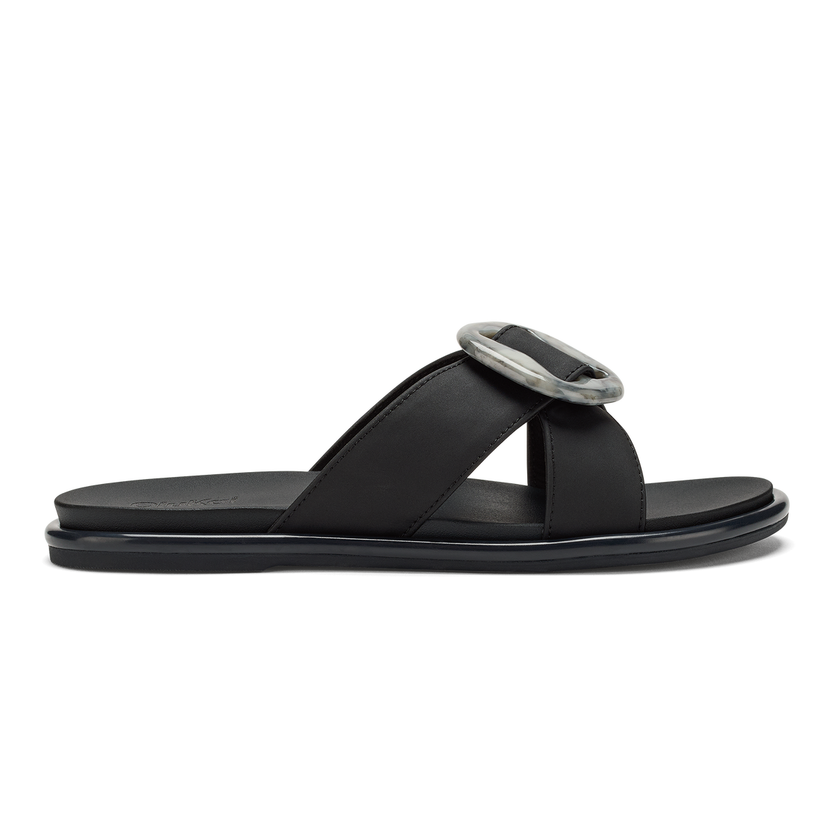 OluKai Trusted | La‘i Slide Women’s Slide Beach Sandals - Lava Rock