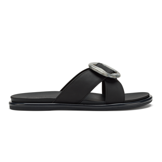 OluKai Trusted | La‘i Slide Women’s Slide Beach Sandals - Lava Rock