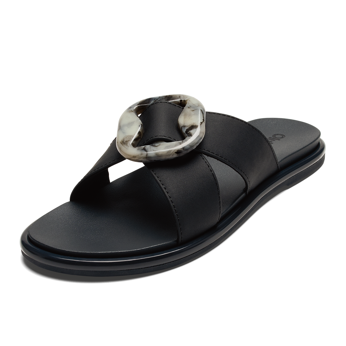 OluKai Trusted | La‘i Slide Women’s Slide Beach Sandals - Lava Rock