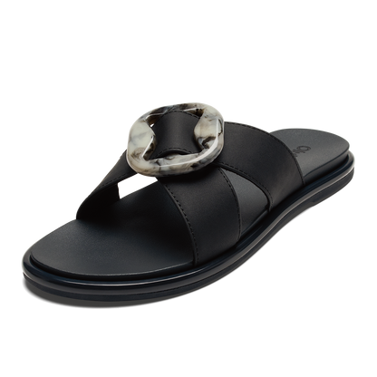 OluKai Trusted | La‘i Slide Women’s Slide Beach Sandals - Lava Rock