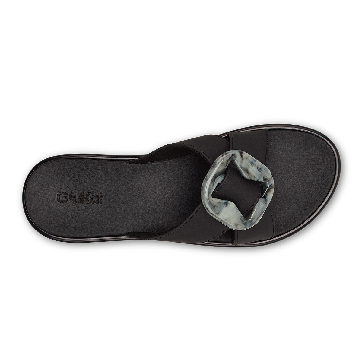 OluKai Trusted | La‘i Slide Women’s Slide Beach Sandals - Lava Rock