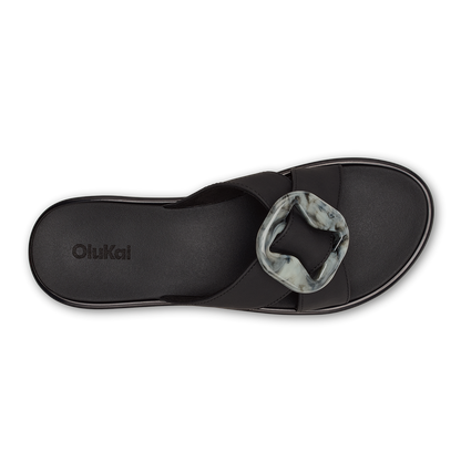 OluKai Trusted | La‘i Slide Women’s Slide Beach Sandals - Lava Rock
