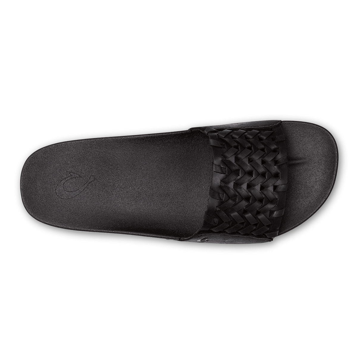 OluKai Best Price | Kāmola Women’s Leather Slide Sandals - Black