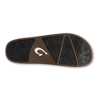 OluKai Best Price | Kāmola Women’s Leather Slide Sandals - Black