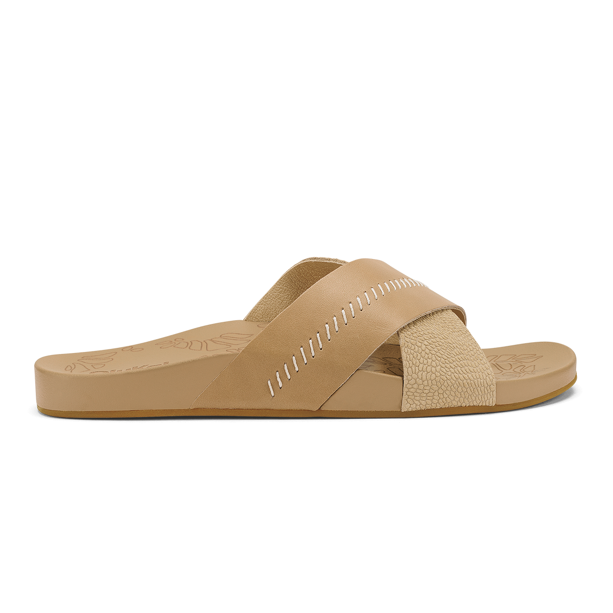 OluKai Sale | Kipe‘a ‘Olu Women‘s Slide Sandals - Warm Sand
