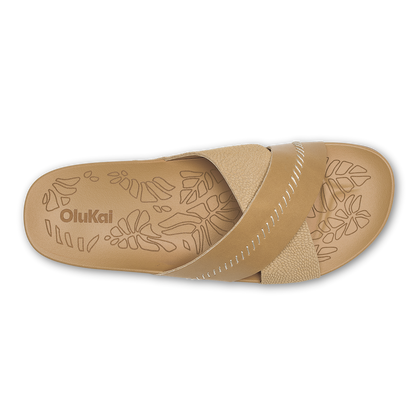 OluKai Sale | Kipe‘a ‘Olu Women‘s Slide Sandals - Warm Sand