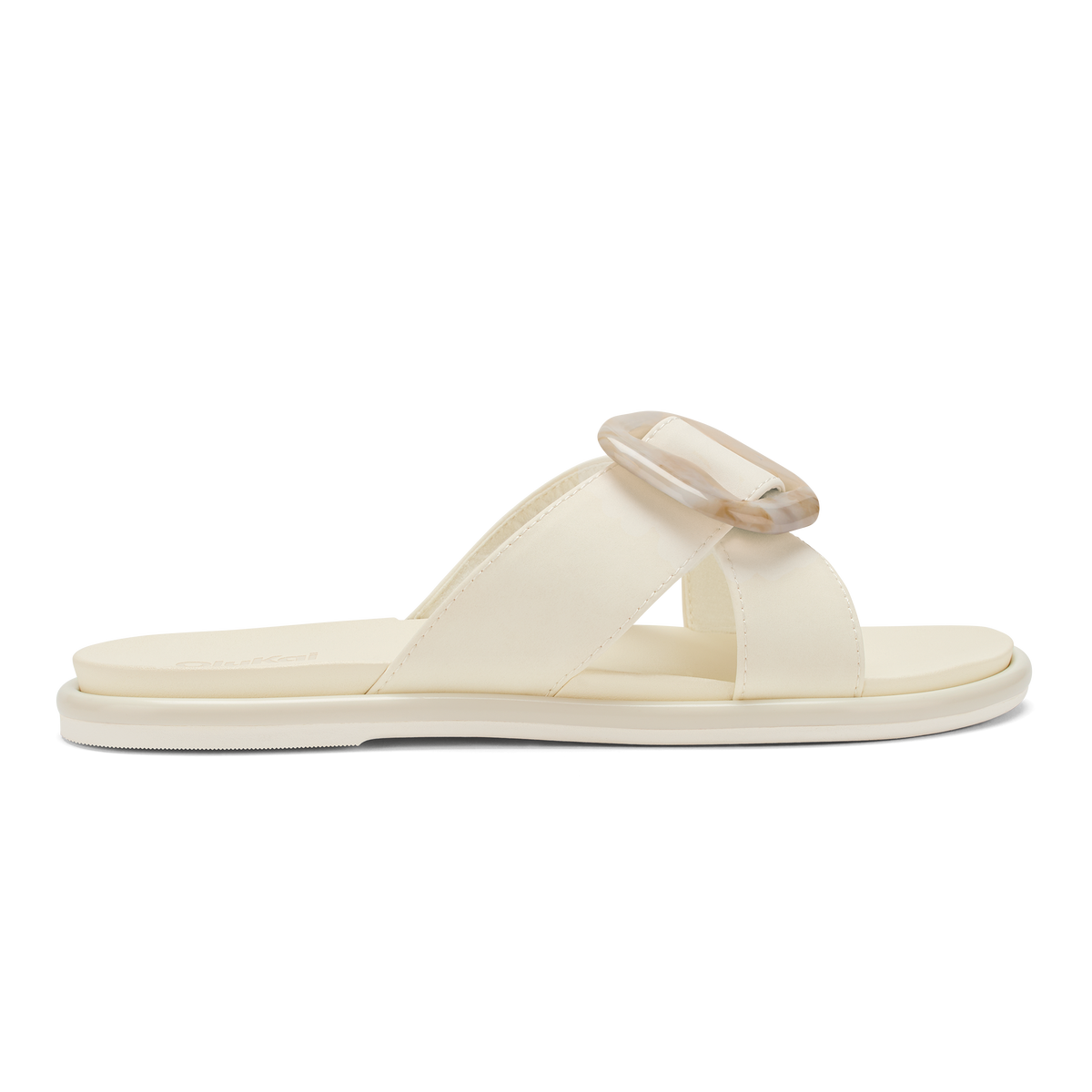 OluKai Special Offer | La‘i Slide Women’s Slide Beach Sandals - White Sand