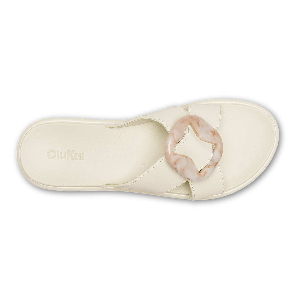 OluKai Special Offer | La‘i Slide Women’s Slide Beach Sandals - White Sand
