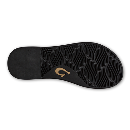 OluKai Hot Sale | La‘i Slide Women’s Slide Beach Sandals - Black