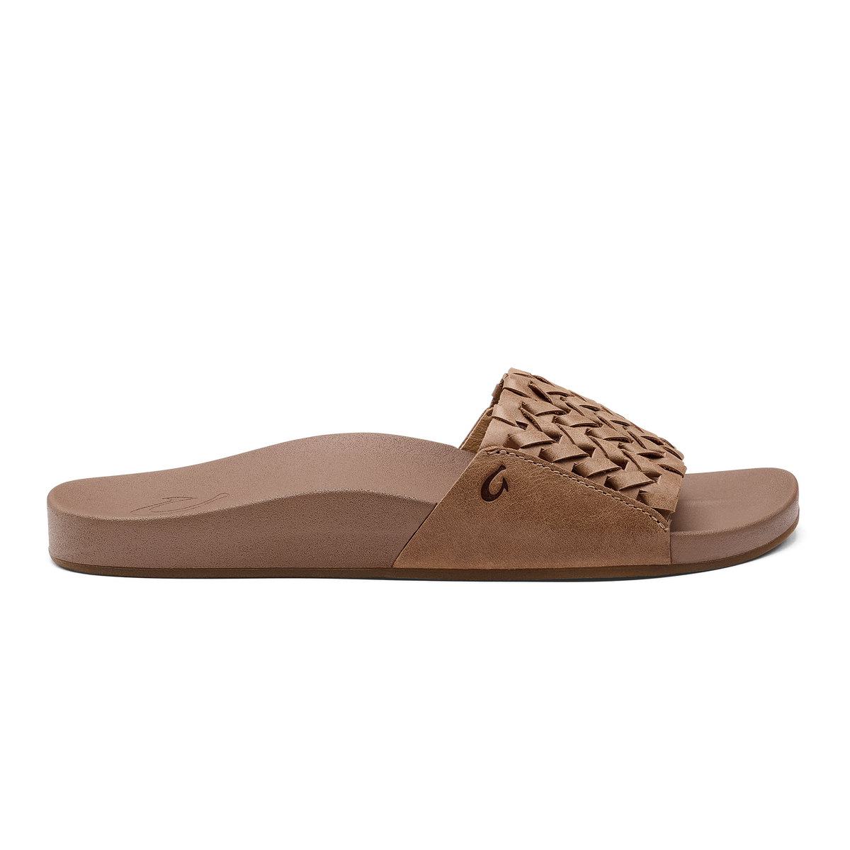 OluKai Smart Buy | Kāmola Women’s Leather Slide Sandals - Tan