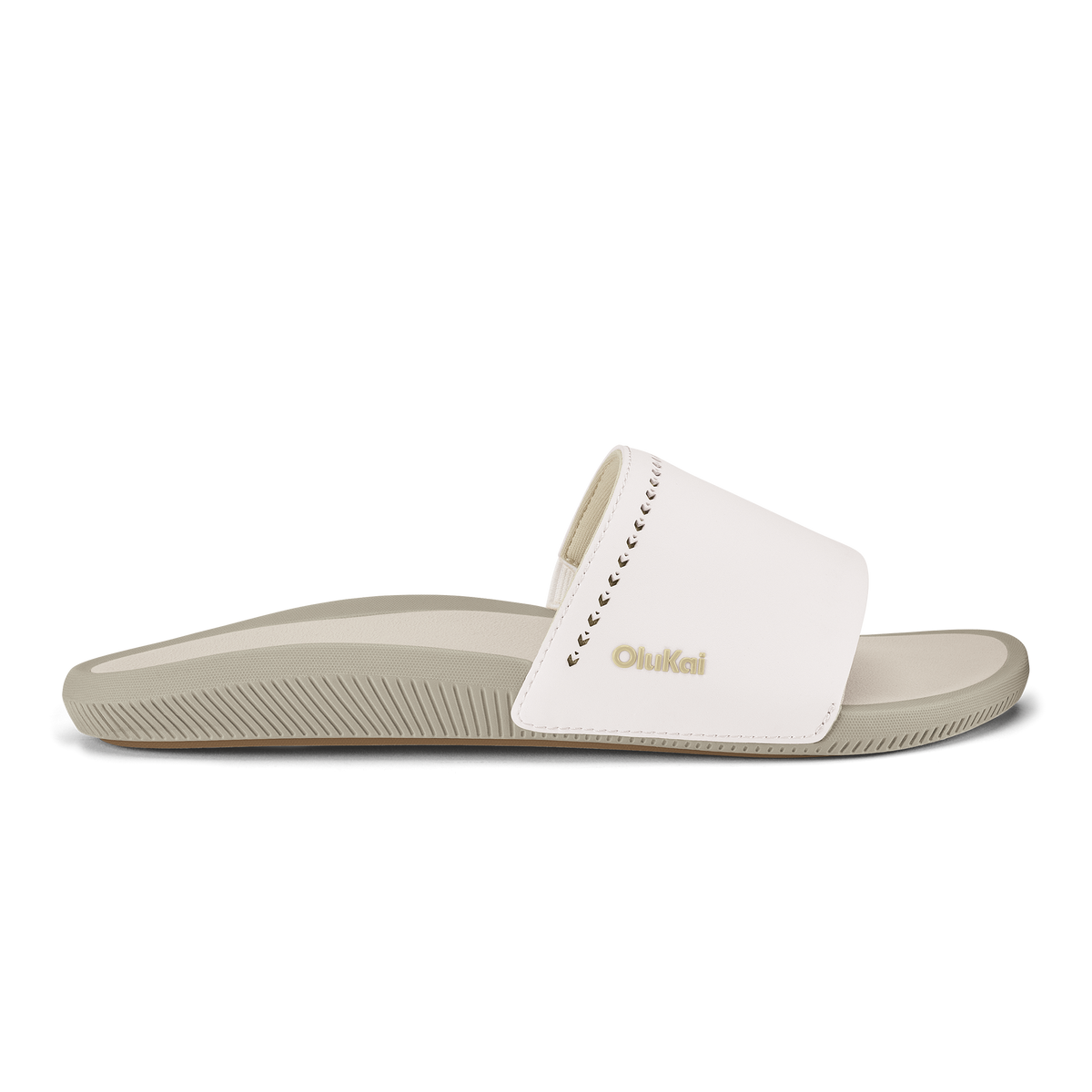 OluKai Trending | Ulele Slide - Bright White / Tapa
