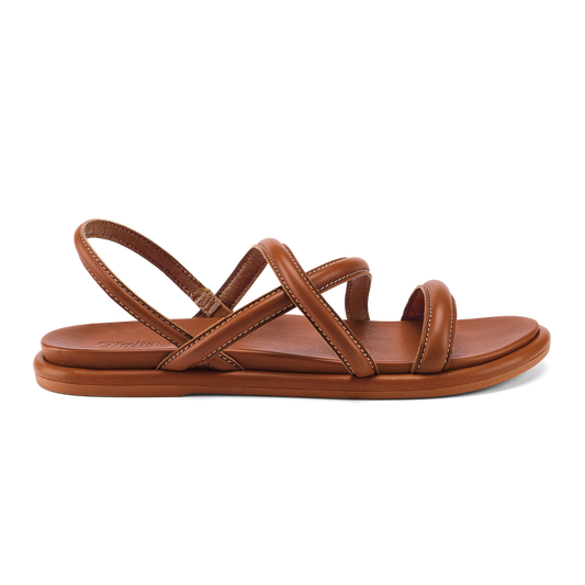 OluKai Sale | Tiare Strappy Women’s Leather Sandals - Fox