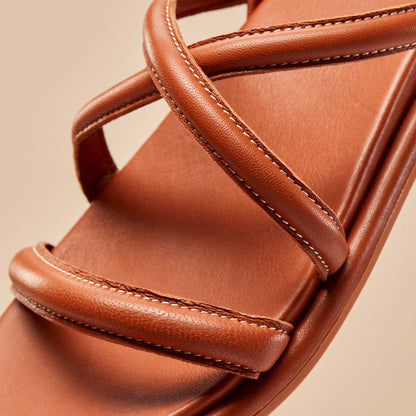 OluKai Sale | Tiare Strappy Women’s Leather Sandals - Fox