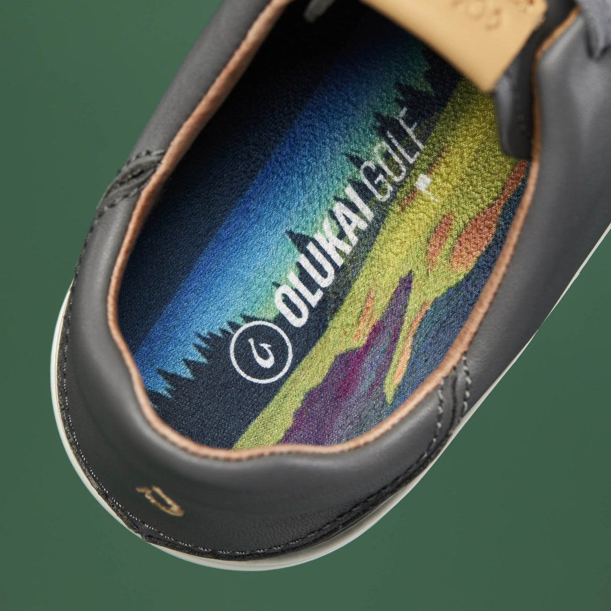 OluKai Quality | Wailea Women’s Waterproof Leather Golf Shoes - Stone